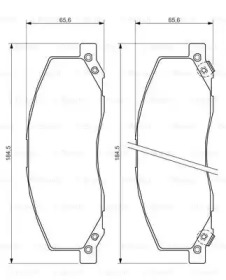 Комплект тормозных колодок BOSCH 0 986 494 298