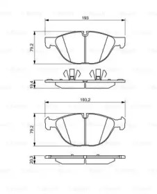 Комплект тормозных колодок BOSCH 0 986 494 307