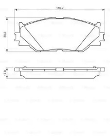 Комплект тормозных колодок BOSCH 0 986 494 316