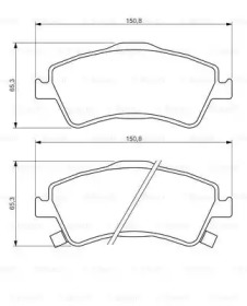 Комплект тормозных колодок BOSCH 0 986 494 318