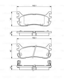 Комплект тормозных колодок BOSCH 0 986 494 341