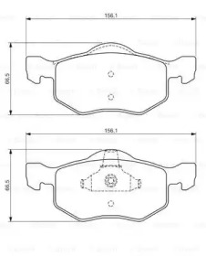 Комплект тормозных колодок BOSCH 0 986 494 361