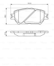 Комплект тормозных колодок BOSCH 0 986 494 363