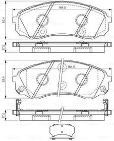 Комплект тормозных колодок BOSCH 0 986 494 377