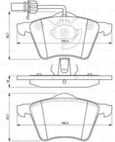 Комплект тормозных колодок BOSCH 0 986 494 390