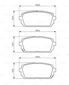 Комплект тормозных колодок BOSCH 0 986 494 400