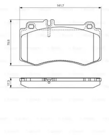 Комплект тормозных колодок BOSCH 0 986 494 405