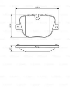 Комплект тормозных колодок BOSCH 0 986 494 409