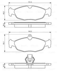 Комплект тормозных колодок BOSCH 0 986 494 413