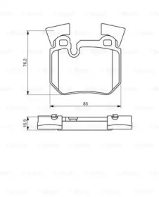 Комплект тормозных колодок BOSCH 0 986 494 421