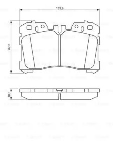 Комплект тормозных колодок BOSCH 0 986 494 423