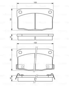 Комплект тормозных колодок BOSCH 0 986 494 455