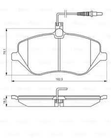 Комплект тормозных колодок BOSCH 0 986 494 484