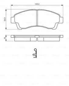 Комплект тормозных колодок BOSCH 0 986 494 503