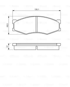 Комплект тормозных колодок BOSCH 0 986 494 541