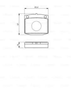 Комплект тормозных колодок BOSCH 0 986 494 542