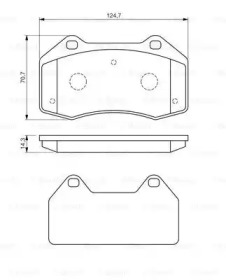 Комплект тормозных колодок BOSCH 0 986 494 551