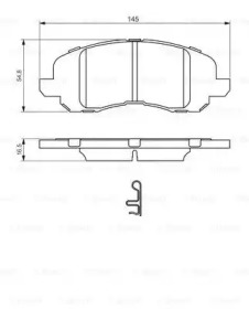 Комплект тормозных колодок BOSCH 0 986 494 575