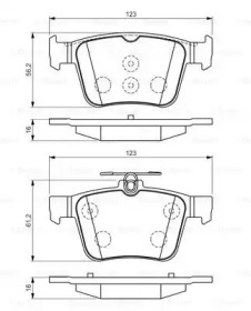 Комплект тормозных колодок BOSCH 0 986 494 658