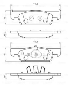 Комплект тормозных колодок BOSCH 0 986 494 661