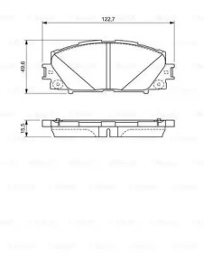 Комплект тормозных колодок BOSCH 0 986 494 670