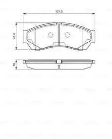 Комплект тормозных колодок BOSCH 0 986 494 681