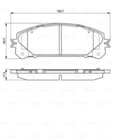 Комплект тормозных колодок BOSCH 0 986 494 686