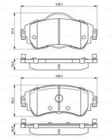 Комплект тормозных колодок BOSCH 0 986 494 690