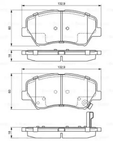 Комплект тормозных колодок BOSCH 0 986 494 691