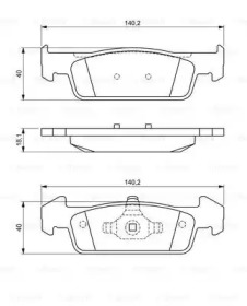 Комплект тормозных колодок BOSCH 0 986 494 697