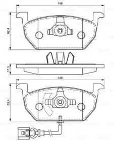 Комплект тормозных колодок BOSCH 0 986 494 721