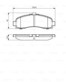 Комплект тормозных колодок BOSCH 0 986 495 034