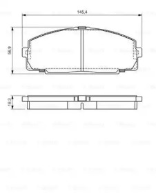 Комплект тормозных колодок BOSCH 0 986 495 058