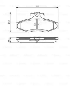 Комплект тормозных колодок BOSCH 0 986 495 068