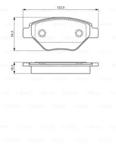 Комплект тормозных колодок BOSCH 0 986 495 069