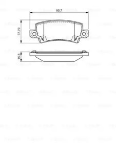 Комплект тормозных колодок BOSCH 0 986 495 072