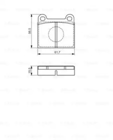 Комплект тормозных колодок BOSCH 0 986 495 078