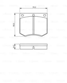 Комплект тормозных колодок BOSCH 0 986 495 079