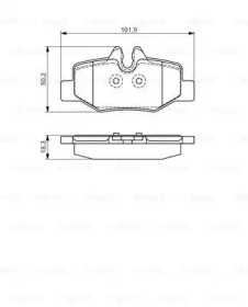 Комплект тормозных колодок BOSCH 0 986 495 088