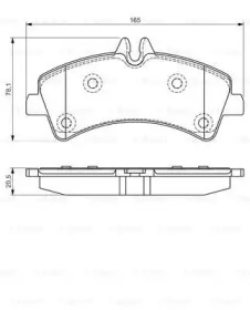 Комплект тормозных колодок BOSCH 0 986 495 099