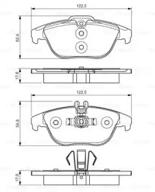 Комплект тормозных колодок BOSCH 0 986 495 105