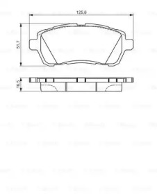 Комплект тормозных колодок BOSCH 0 986 495 108