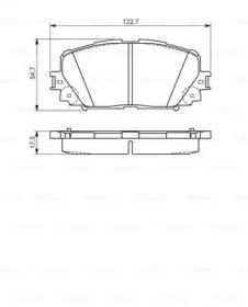 Комплект тормозных колодок BOSCH 0 986 495 109