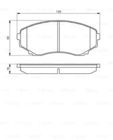 Комплект тормозных колодок BOSCH 0 986 495 131