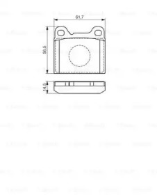 Комплект тормозных колодок BOSCH 0 986 495 141