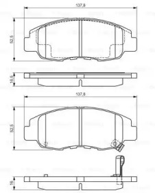 Комплект тормозных колодок BOSCH 0 986 495 153