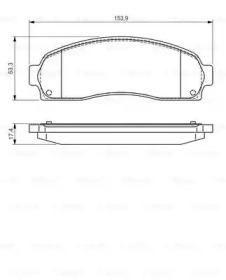 Комплект тормозных колодок BOSCH 0 986 495 167