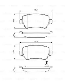 Комплект тормозных колодок BOSCH 0 986 495 218