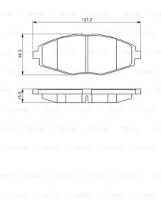 Комплект тормозных колодок BOSCH 0 986 495 224