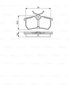 Комплект тормозных колодок BOSCH 0 986 495 227